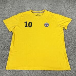 Paris Saint-Germain Shirt Mens XL Yellow Soccer Neymar Jr 10 PSG Weeplay